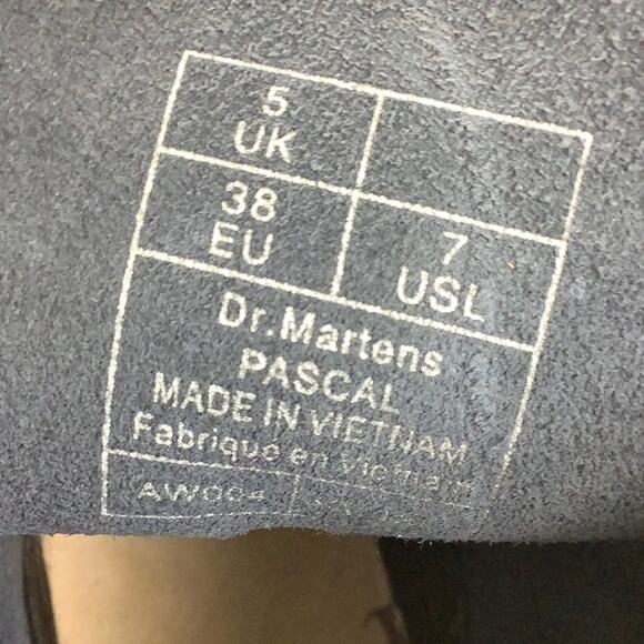 Dr. Martens Pascal 8 eyelet lace up patent platinum boots women size 7 - Picture 9 of 16